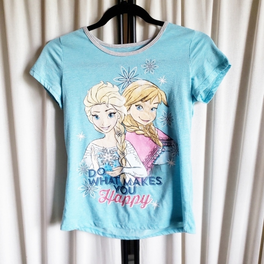 1 Disney Frozen Anna & Elsa graphic tee, size large